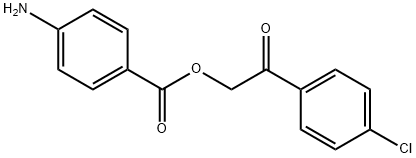 2-(4-chlorophenyl)-2-oxoethyl 4-aminobenzoate 结构式