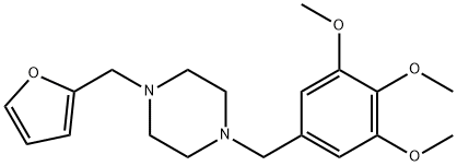 1-(2-furylmethyl)-4-(3,4,5-trimethoxybenzyl)piperazine 结构式