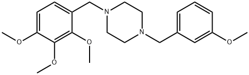 1-(3-methoxybenzyl)-4-(2,3,4-trimethoxybenzyl)piperazine 结构式