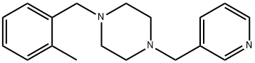 1-(2-methylbenzyl)-4-(3-pyridinylmethyl)piperazine 结构式