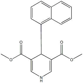 dimethyl 4-(1-naphthyl)-1,4-dihydropyridine-3,5-dicarboxylate 结构式