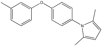 4-(2,5-dimethyl-1H-pyrrol-1-yl)phenyl 3-methylphenyl ether 结构式