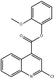 2-methoxyphenyl 2-chloro-4-quinolinecarboxylate 结构式