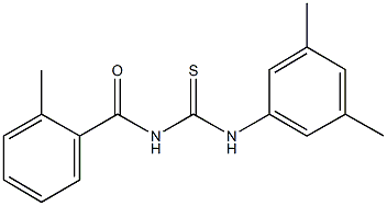 N-(3,5-dimethylphenyl)-N'-(2-methylbenzoyl)thiourea 结构式