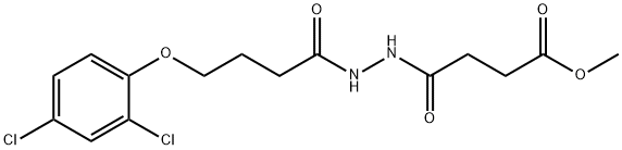 methyl 4-{2-[4-(2,4-dichlorophenoxy)butanoyl]hydrazino}-4-oxobutanoate 结构式