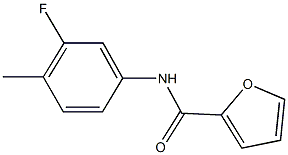 N-(3-fluoro-4-methylphenyl)-2-furamide 结构式