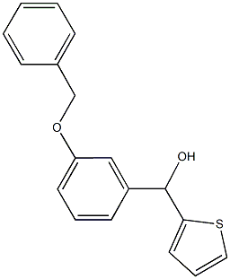 [3-(benzyloxy)phenyl](2-thienyl)methanol 结构式