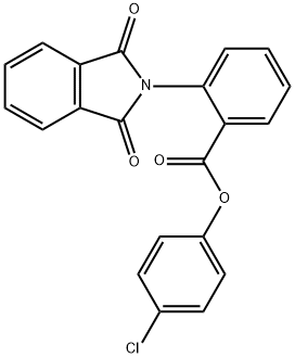 4-chlorophenyl 2-(1,3-dioxo-1,3-dihydro-2H-isoindol-2-yl)benzoate 结构式