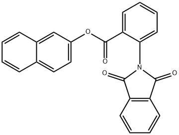 2-naphthyl 2-(1,3-dioxo-1,3-dihydro-2H-isoindol-2-yl)benzoate 结构式