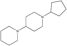 1-cyclopentyl-1',4'-bipiperidine 结构式