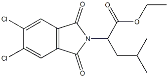 ethyl 2-(5,6-dichloro-1,3-dioxo-1,3-dihydro-2H-isoindol-2-yl)-4-methylpentanoate 结构式