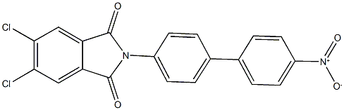 5,6-dichloro-2-{4'-nitro[1,1'-biphenyl]-4-yl}-1H-isoindole-1,3(2H)-dione 结构式