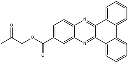 2-oxopropyl dibenzo[a,c]phenazine-11-carboxylate 结构式