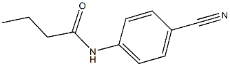 N-(4-cyanophenyl)butanamide 结构式