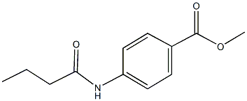 methyl 4-(butyrylamino)benzoate 结构式