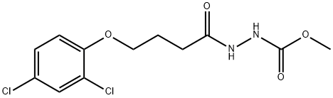 methyl 2-[4-(2,4-dichlorophenoxy)butanoyl]hydrazinecarboxylate 结构式