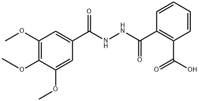 2-{[2-(3,4,5-trimethoxybenzoyl)hydrazino]carbonyl}benzoic acid 结构式