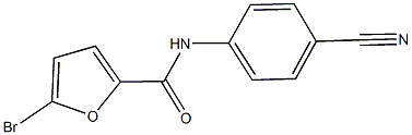 5-bromo-N-(4-cyanophenyl)-2-furamide 结构式