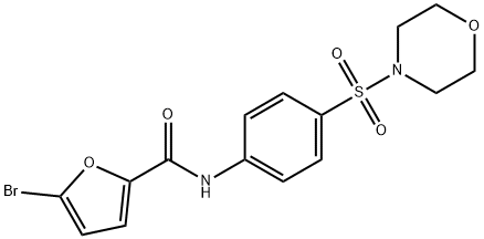 5-bromo-N-[4-(4-morpholinylsulfonyl)phenyl]-2-furamide 结构式