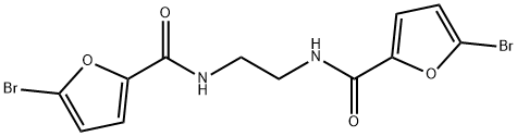 5-bromo-N-{2-[(5-bromo-2-furoyl)amino]ethyl}-2-furamide 结构式