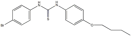 N-(4-bromophenyl)-N'-(4-butoxyphenyl)thiourea 结构式