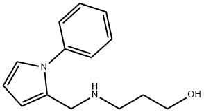 3-{[(1-phenyl-1H-pyrrol-2-yl)methyl]amino}-1-propanol 结构式