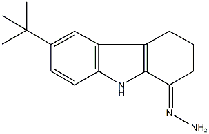 6-tert-butyl-2,3,4,9-tetrahydro-1H-carbazol-1-one hydrazone 结构式