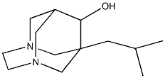 1-isobutyl-3,6-diazatricyclo[4.3.1.1~3,8~]undecan-9-ol 结构式