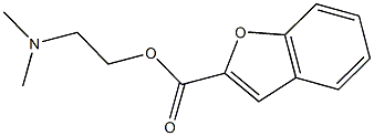 2-(dimethylamino)ethyl 1-benzofuran-2-carboxylate 结构式