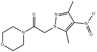 4-({4-nitro-3,5-dimethyl-1H-pyrazol-1-yl}acetyl)morpholine 结构式