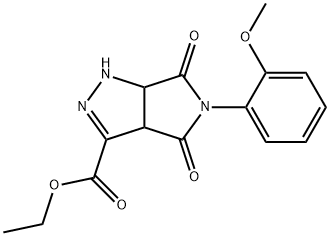 ethyl 5-(2-methoxyphenyl)-4,6-dioxo-1,3a,4,5,6,6a-hexahydropyrrolo[3,4-c]pyrazole-3-carboxylate 结构式