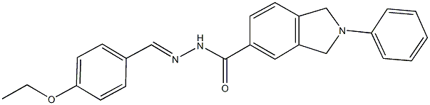 N'-(4-ethoxybenzylidene)-2-phenyl-5-isoindolinecarbohydrazide 结构式