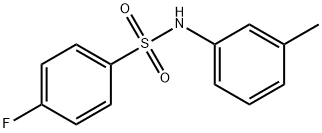 4-fluoro-N-(3-methylphenyl)benzenesulfonamide 结构式