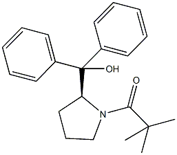 [1-(2,2-dimethylpropanoyl)-2-pyrrolidinyl](diphenyl)methanol 结构式