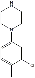 1-(3-氯-4-甲基苯基)哌嗪 结构式
