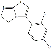 3-(2,4-dichlorophenyl)-5,6-dihydroimidazo[2,1-b][1,3]thiazole 结构式