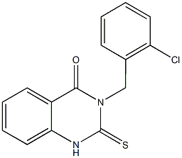 3-(2-氯苄基)-2-硫代-2,3-二氢喹唑啉-4(1H)-酮 结构式