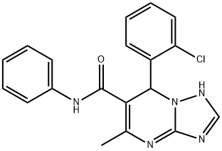 7-(2-chlorophenyl)-5-methyl-N-phenyl-4,7-dihydro[1,2,4]triazolo[1,5-a]pyrimidine-6-carboxamide 结构式