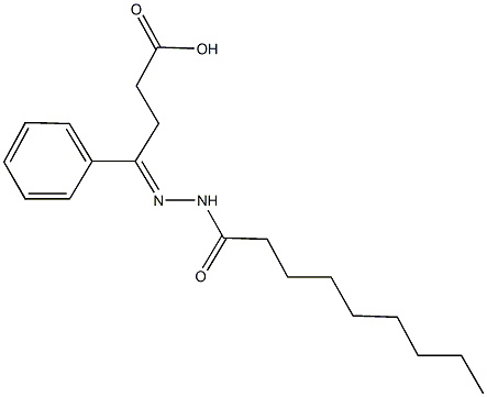 4-(nonanoylhydrazono)-4-phenylbutanoic acid 结构式