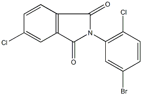 2-(5-bromo-2-chlorophenyl)-5-chloro-1H-isoindole-1,3(2H)-dione 结构式