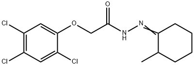 N'-(2-methylcyclohexylidene)-2-(2,4,5-trichlorophenoxy)acetohydrazide 结构式