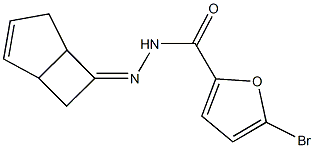 N'-bicyclo[3.2.0]hept-2-en-6-ylidene-5-bromo-2-furohydrazide 结构式