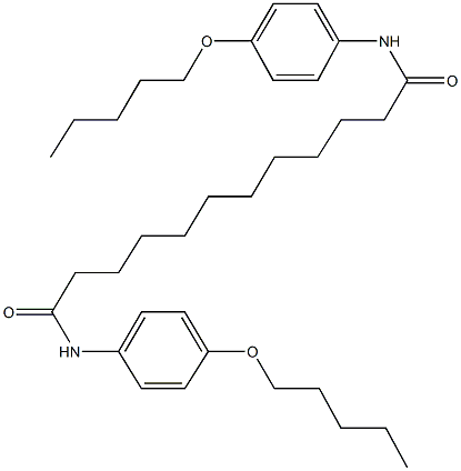 N~1~,N~12~-bis[4-(pentyloxy)phenyl]dodecanediamide 结构式