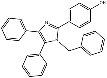 4-(1-benzyl-4,5-diphenyl-1H-imidazol-2-yl)phenol 结构式