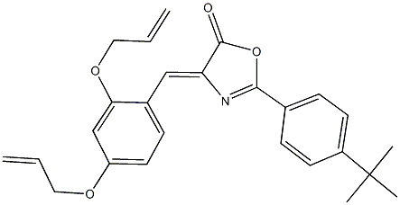 4-[2,4-bis(allyloxy)benzylidene]-2-(4-tert-butylphenyl)-1,3-oxazol-5(4H)-one 结构式