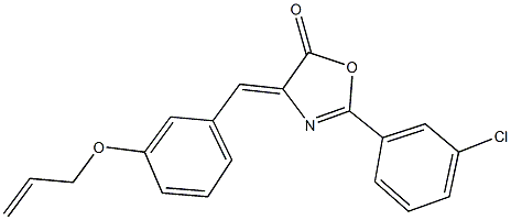 4-[3-(allyloxy)benzylidene]-2-(3-chlorophenyl)-1,3-oxazol-5(4H)-one 结构式