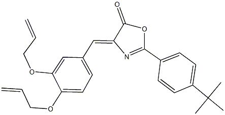 4-[3,4-bis(allyloxy)benzylidene]-2-(4-tert-butylphenyl)-1,3-oxazol-5(4H)-one 结构式