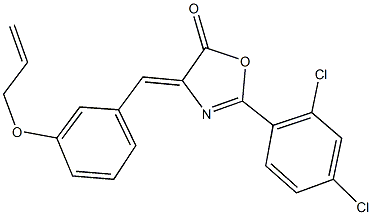 4-[3-(allyloxy)benzylidene]-2-(2,4-dichlorophenyl)-1,3-oxazol-5(4H)-one 结构式