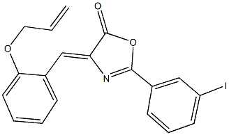 4-[2-(allyloxy)benzylidene]-2-(3-iodophenyl)-1,3-oxazol-5(4H)-one 结构式