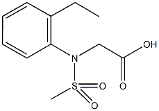 [2-ethyl(methylsulfonyl)anilino]acetic acid 结构式